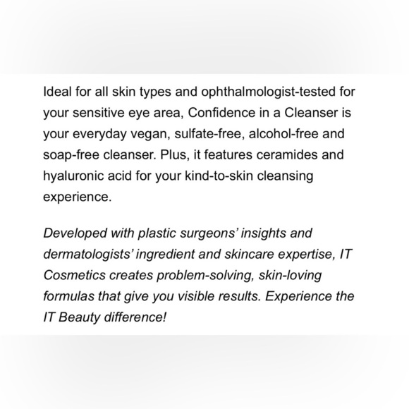 IT Cosmetics Confidence in a Cleanser Skin-Transforming Hydrating Cleansing Seru - Picture 7 of 14